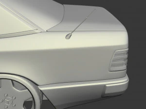 w124 wide 3D Model