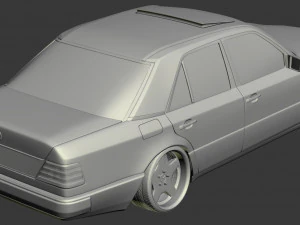 w124 wide 3D Model