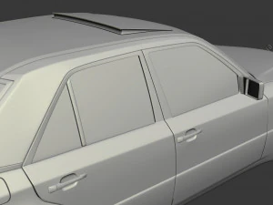 w124 wide 3D Model