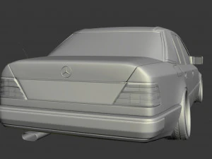 w124 wide 3D Model