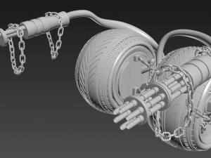 axel twisted metal Modelo 3D