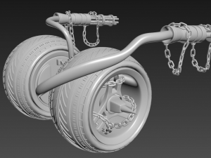 axel twisted metal Modelo 3D