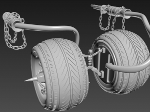 axel twisted metal Modelo 3D