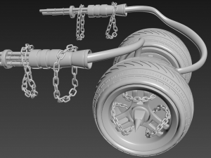 axel twisted metal Modelo 3D