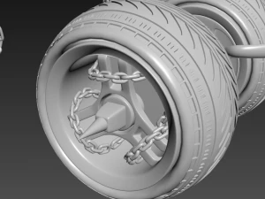 axel twisted metal 3D Model