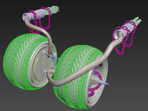 axel twisted metal 3D Model