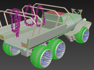 axel twisted metal Modelo 3D