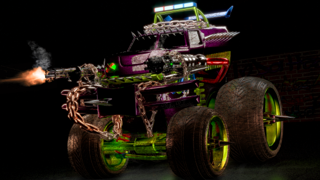 piecemeal twisted metal Modelo 3D .c4d .max .obj .3ds .fbx .stl .blend 
