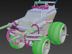 piecemeal twisted metal Modelo 3D