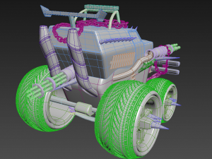 piecemeal twisted metal Modelo 3D