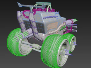piecemeal twisted metal 3D Model