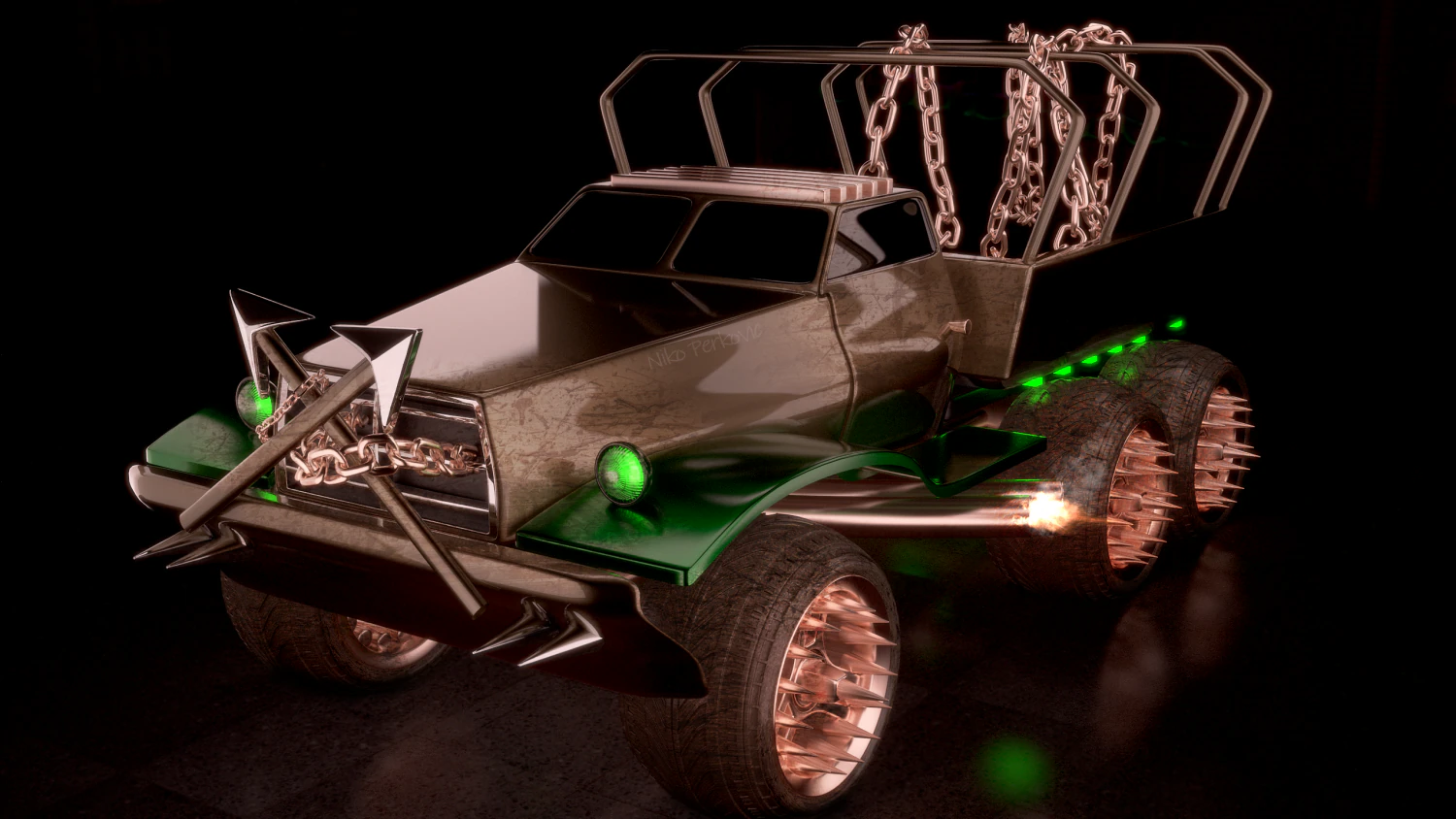 trapper twisted metal 3D Model .c4d .max .obj .3ds .fbx .stl .blend 