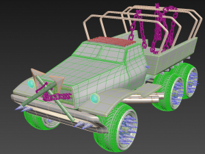 twisted metal vehicles big pack of 4 3D 模型