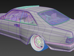 mercedes sec ultra wide stance Modelo 3D