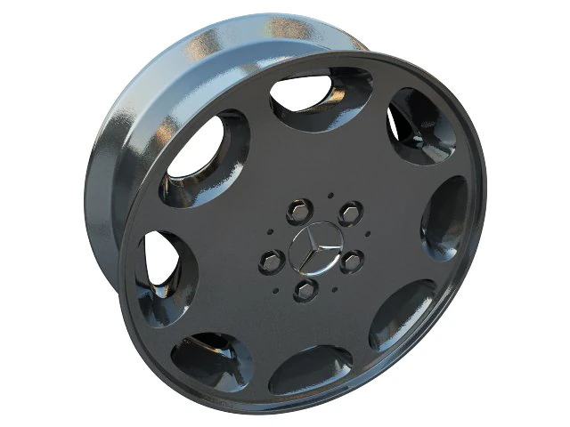 mercedes 8 hole wheel 3D Model .c4d .max .obj .3ds .fbx .stl .blend 