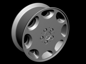 mercedes 8 hole wheel Modelo 3D