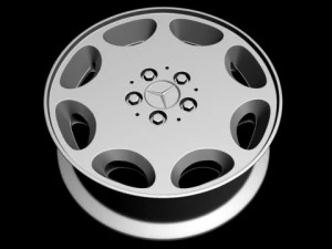 mercedes 8 hole wheel 3D Model