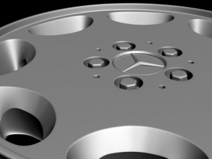 mercedes 8 hole wheel Modelo 3D