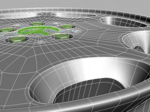 mercedes 8 hole wheel Modelo 3D