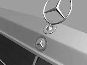 mercedes w124 201 126 mask Modelo 3D