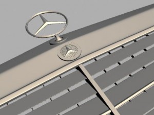 mercedes w124 201 126 mask Modelo 3D