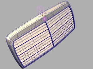 mercedes w124 201 126 mask 3D Model