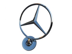 mercedes hood badge Modelo 3D