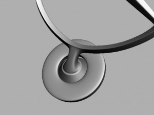 mercedes hood badge Modelo 3D