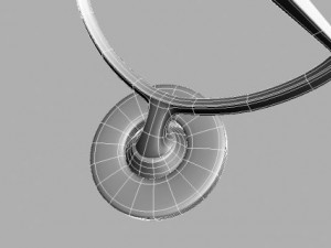 mercedes hood badge Modelo 3D