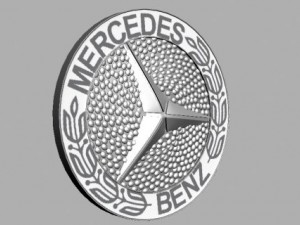 mercedes mask badge 3Dモデル
