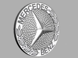 mercedes mask badge 3D Model