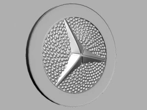 mercedes mask badge 3D Model