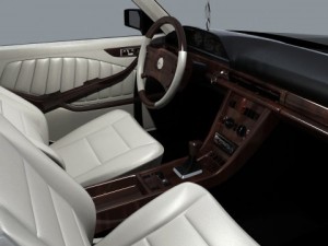 mercedes 126 sec amg widebody Modelo 3D