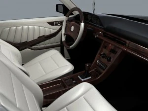 mercedes 126 sec amg widebody 3D Model