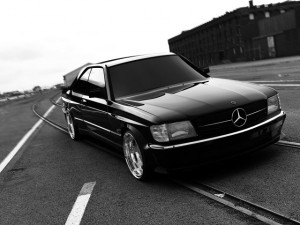mercedes 126 sec amg widebody Modelo 3D