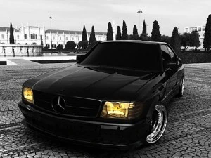 mercedes 126 sec amg widebody 3D Model