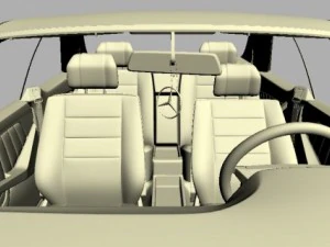 mercedes 126 sec amg widebody 3D Model