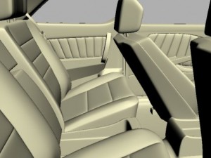 mercedes 126 sec amg widebody Modelo 3D