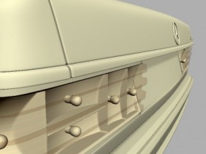 mercedes 126 sec amg widebody Modelo 3D