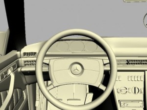 mercedes 126 sec amg widebody Modelo 3D