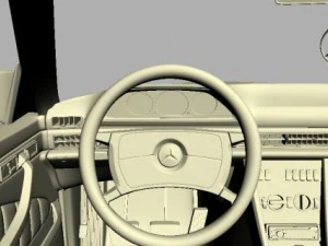 mercedes 126 sec amg widebody 3D Model