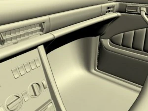 mercedes 126 sec amg widebody 3D Model