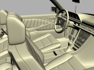 mercedes 126 sec amg widebody Modelo 3D