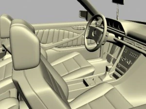 mercedes 126 sec amg widebody 3D Model