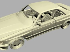 mercedes 126 sec amg widebody 3D Model