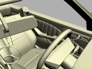 mercedes 126 sec amg widebody 3D Model
