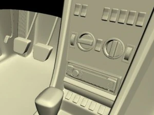 mercedes 126 sec amg widebody 3D Model