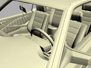 mercedes 126 sec amg widebody 3D Model