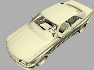 mercedes 126 sec amg widebody 3D Model