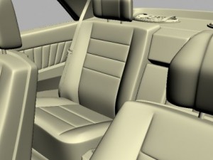 mercedes 126 sec amg widebody Modelo 3D
